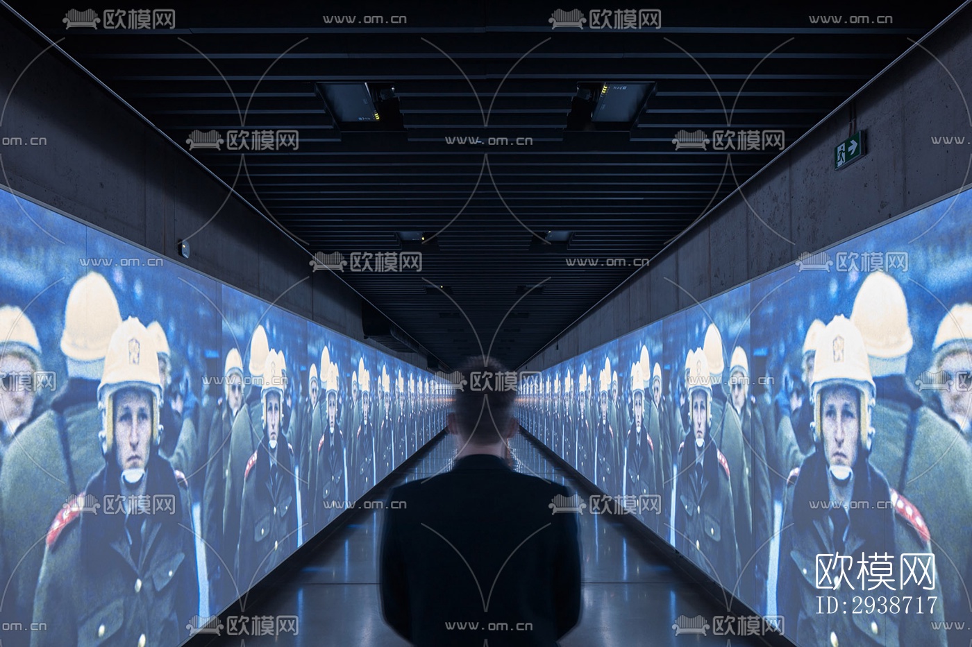 现代展览展厅效果图下载（渲染图3）