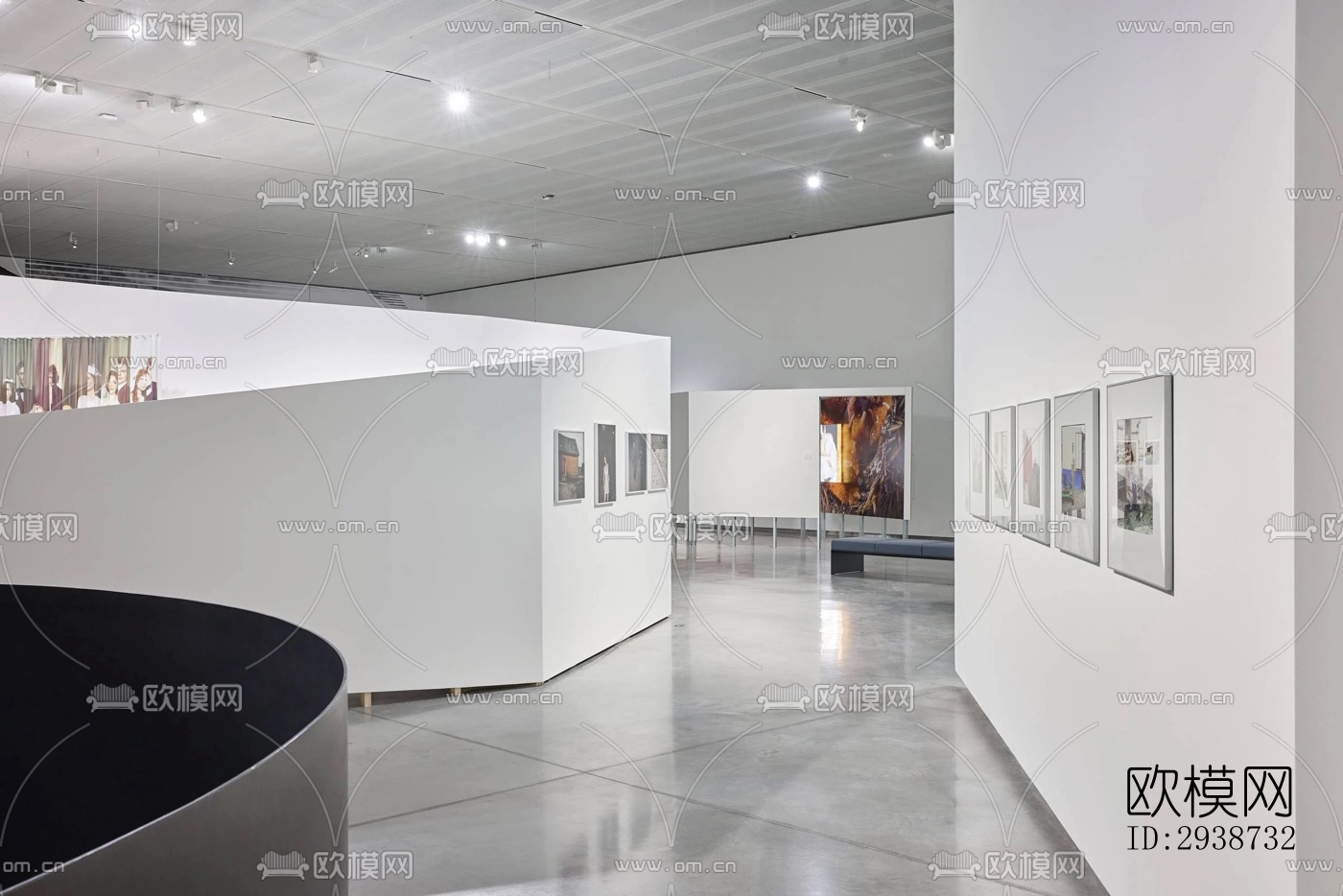 现代展览展厅效果图下载（渲染图13）