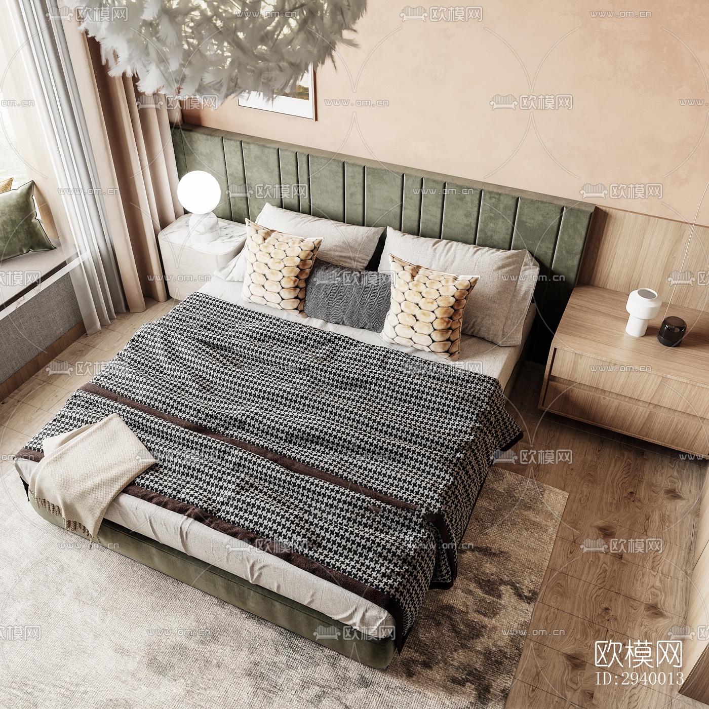 侘寂平层效果图下载（渲染图4）