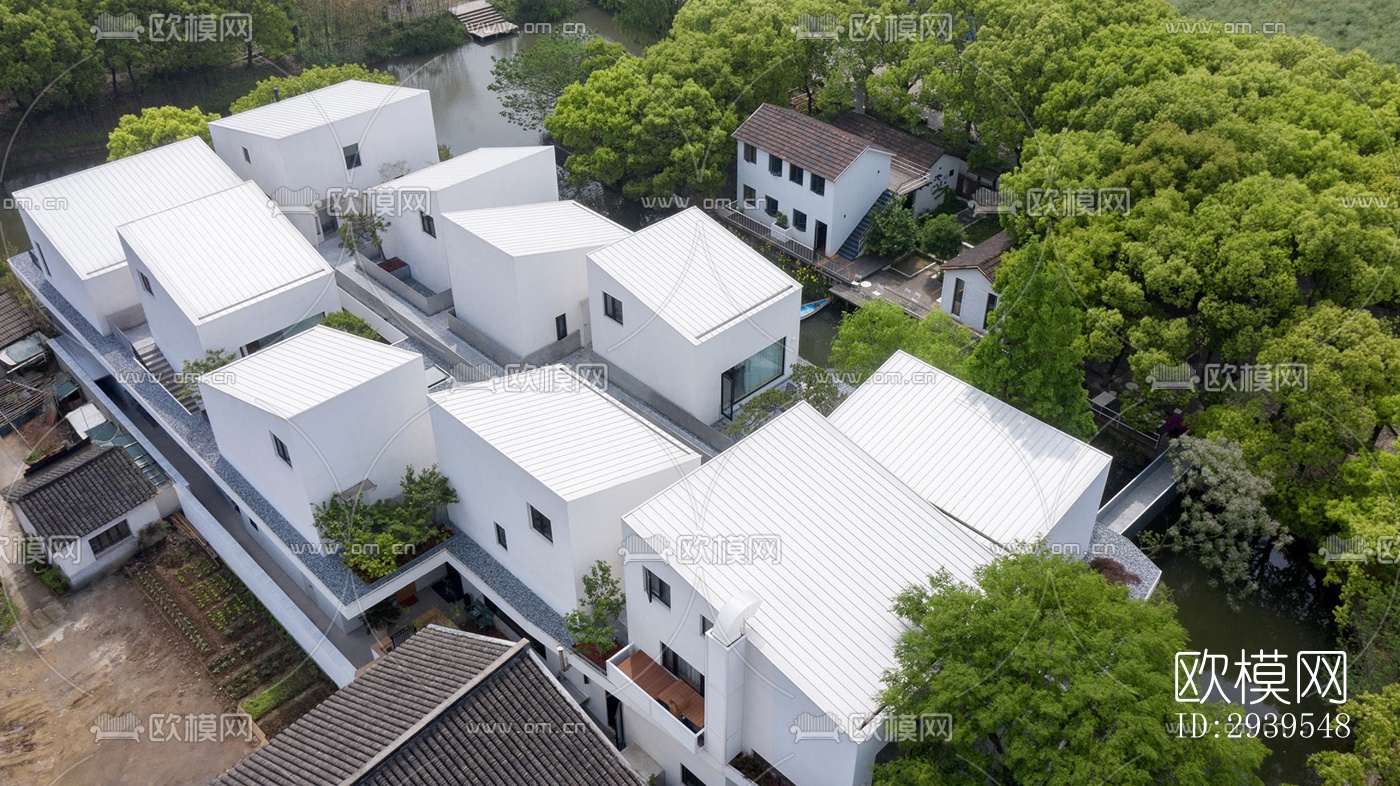 现代酒店民宿效果图下载（渲染图15）