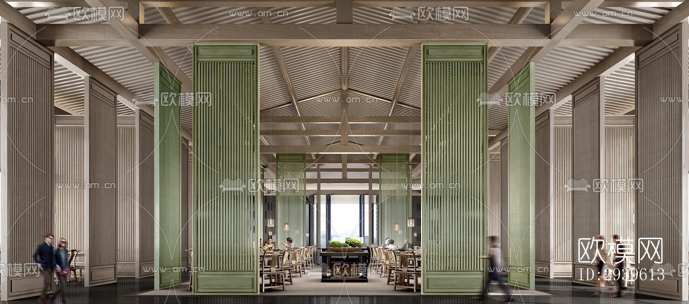 现代酒店民宿效果图下载（渲染图13）