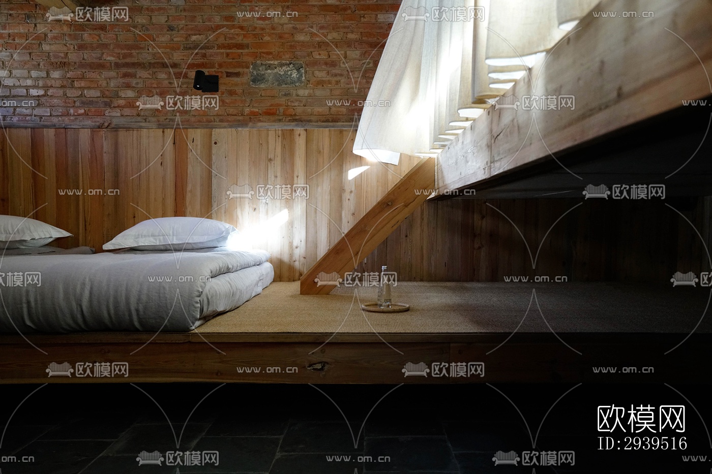 现代酒店民宿效果图下载（渲染图6）