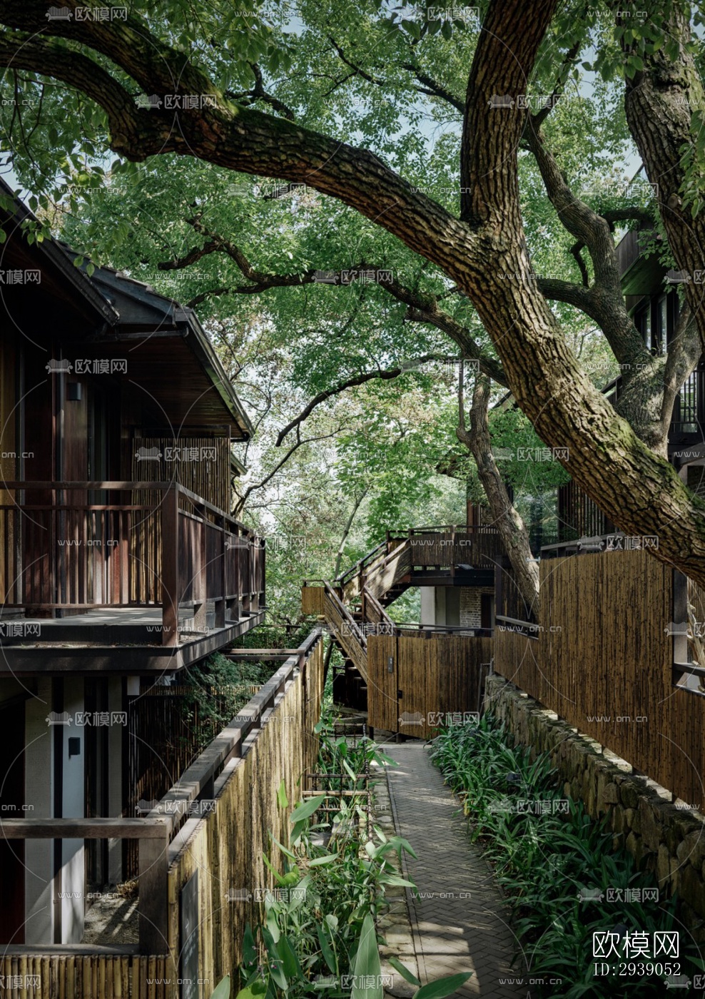 侘寂酒店民宿效果图下载（渲染图7）