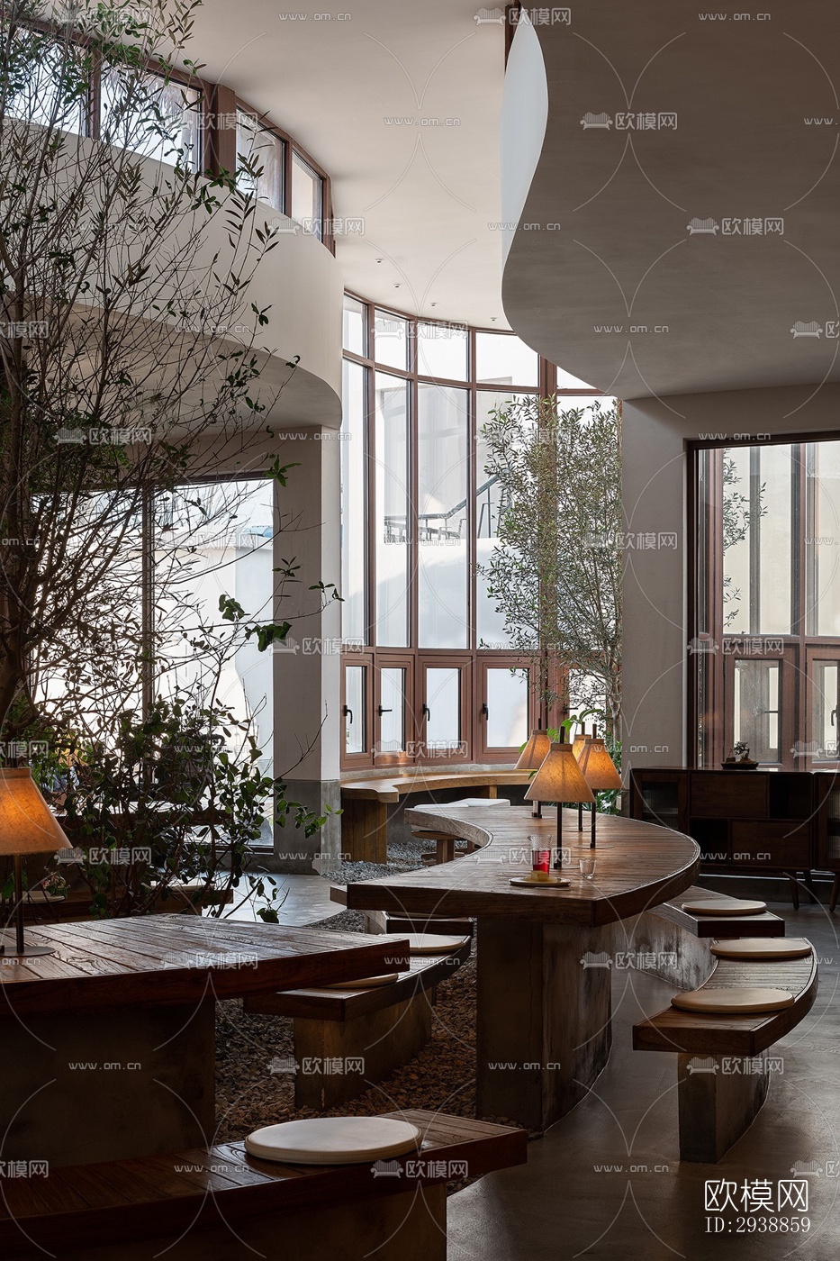 中式酒店民宿效果图下载（渲染图2）