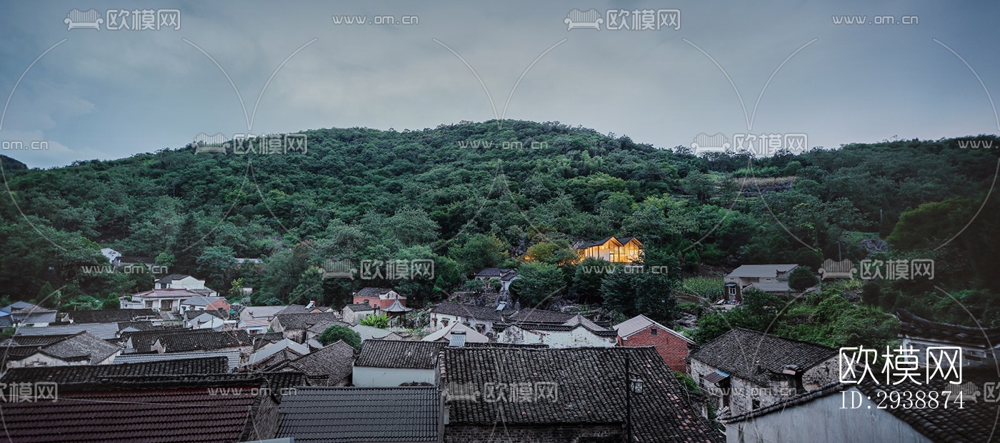 中式酒店民宿效果图下载（渲染图20）