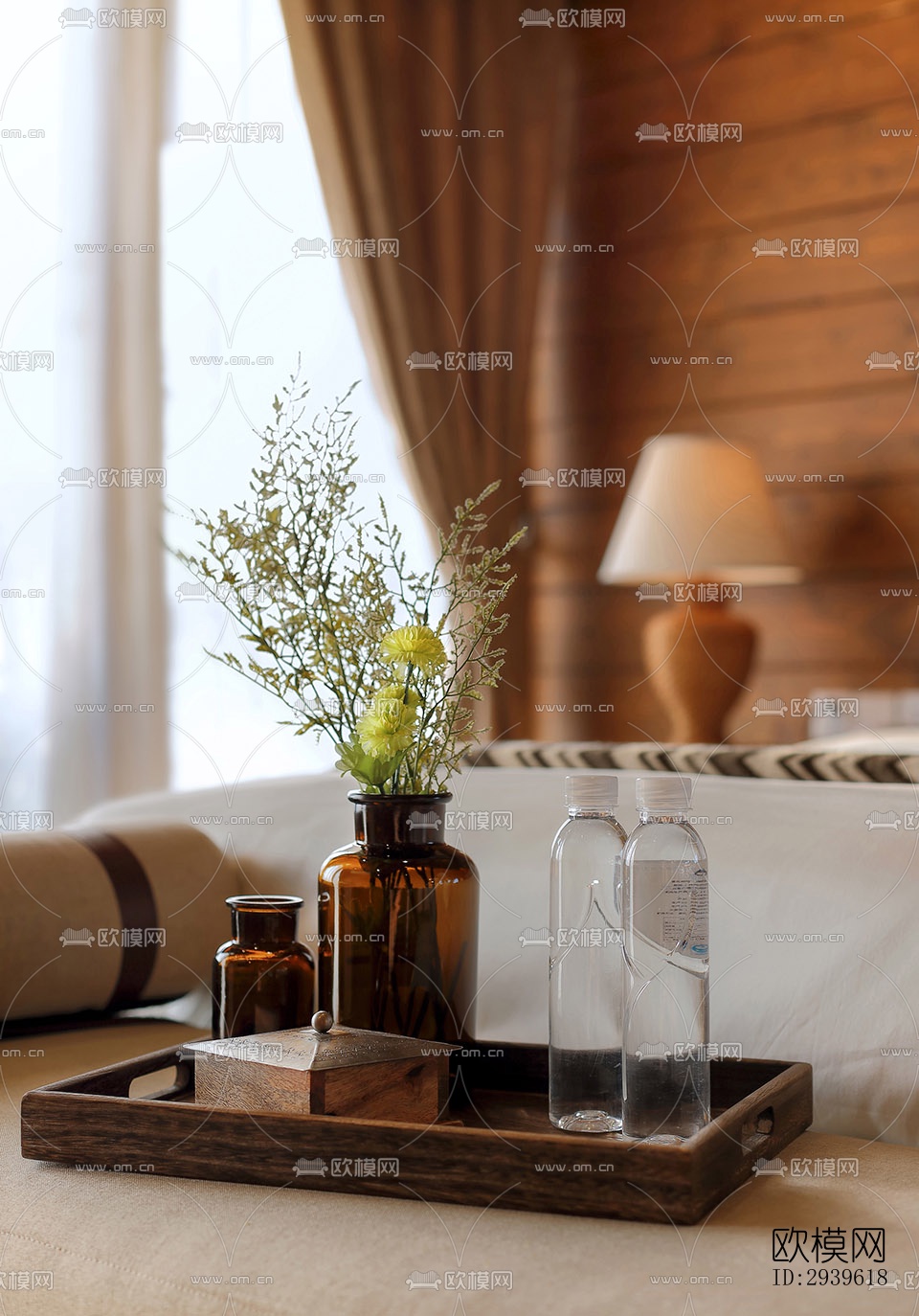 美式酒店民宿效果图下载（渲染图3）