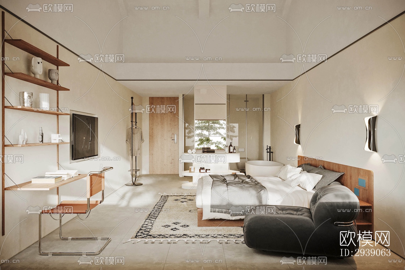 侘寂酒店民宿效果图下载（渲染图8）