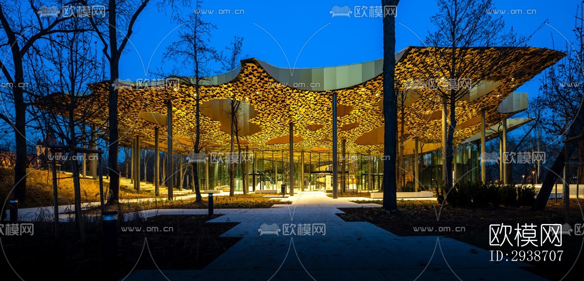 现代展览展厅效果图下载（渲染图8）