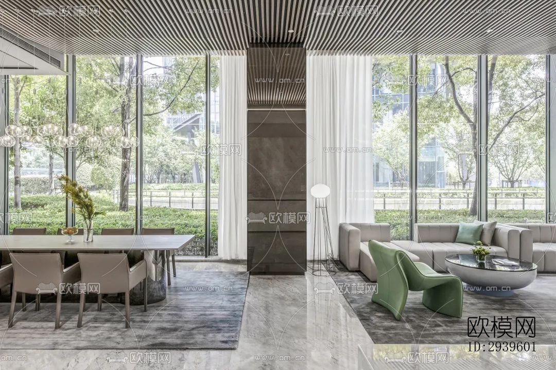 现代酒店民宿效果图下载（渲染图4）