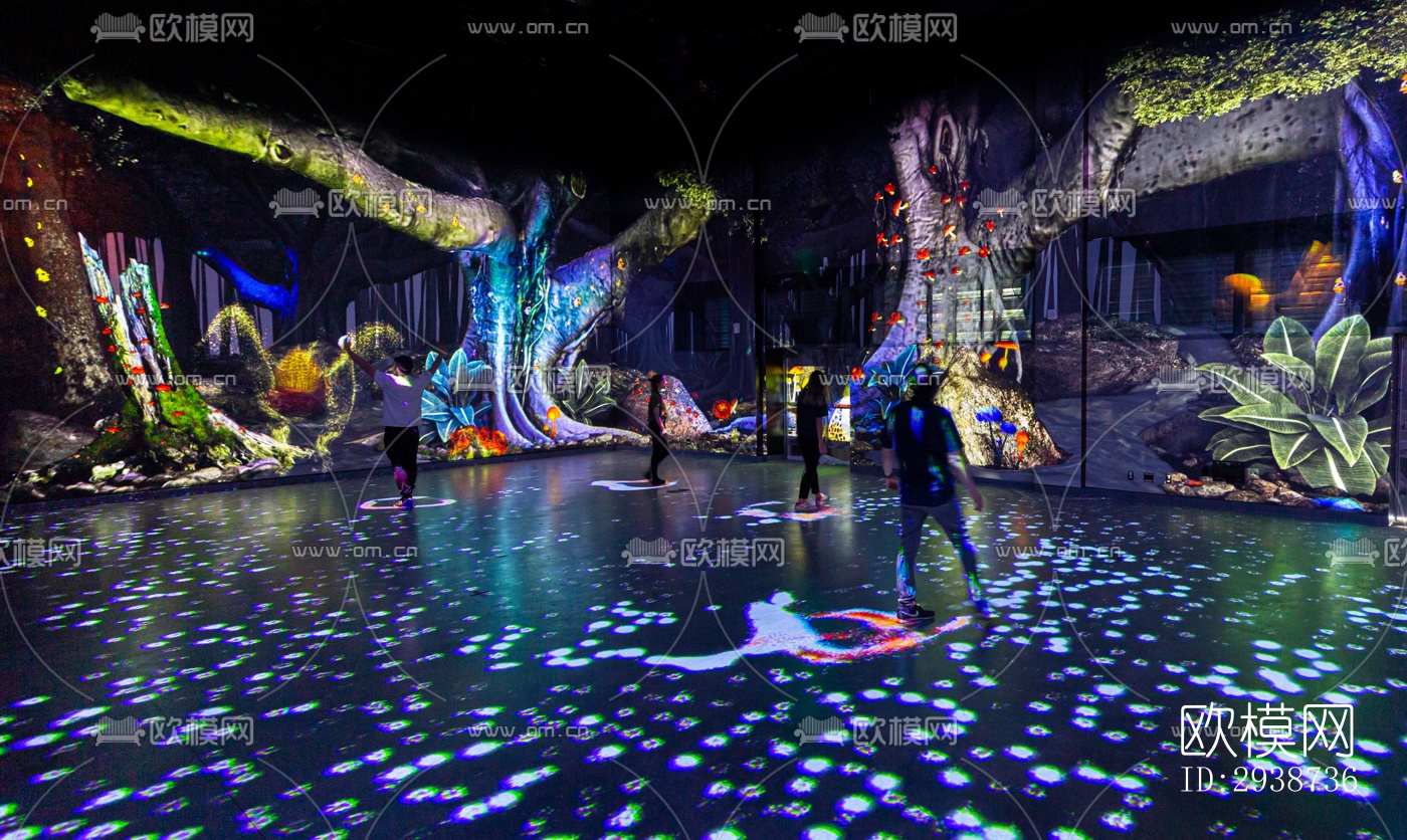 现代展览展厅效果图下载（渲染图6）