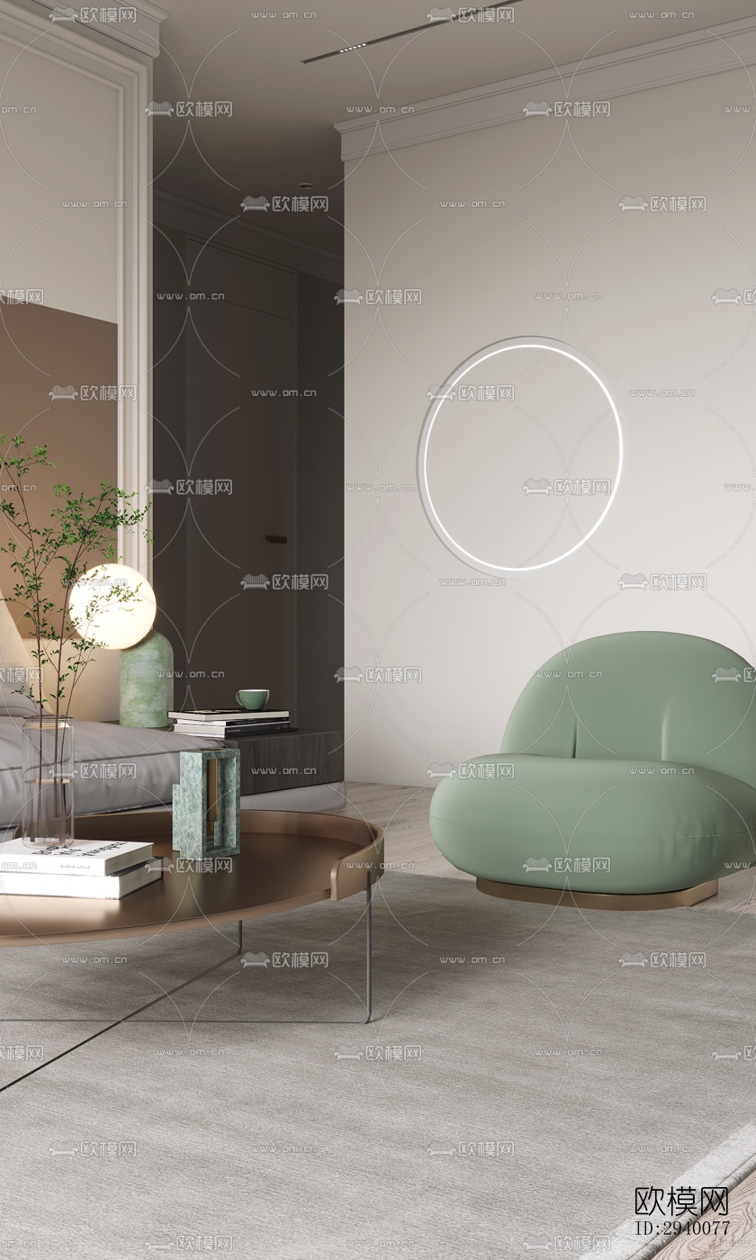 北欧平层效果图下载（渲染图12）