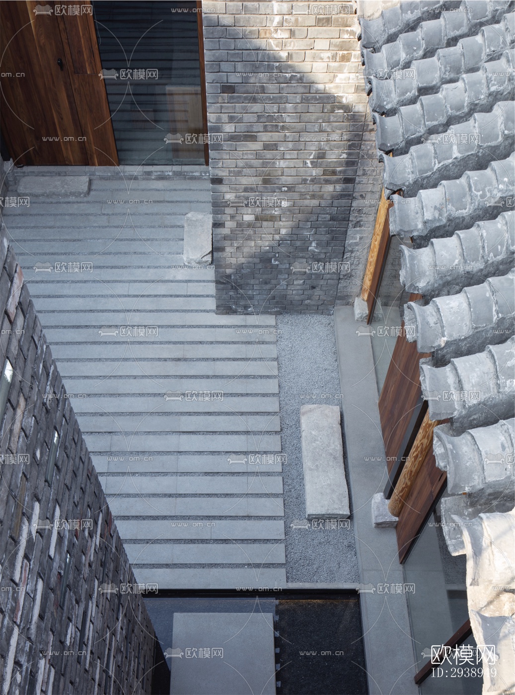 中式酒店民宿效果图下载（渲染图9）