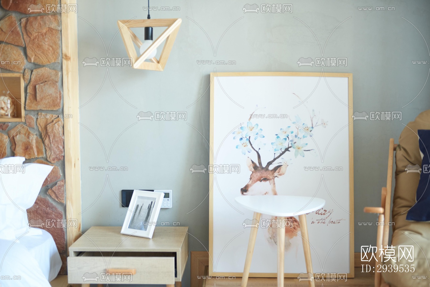 现代酒店民宿效果图下载（渲染图9）