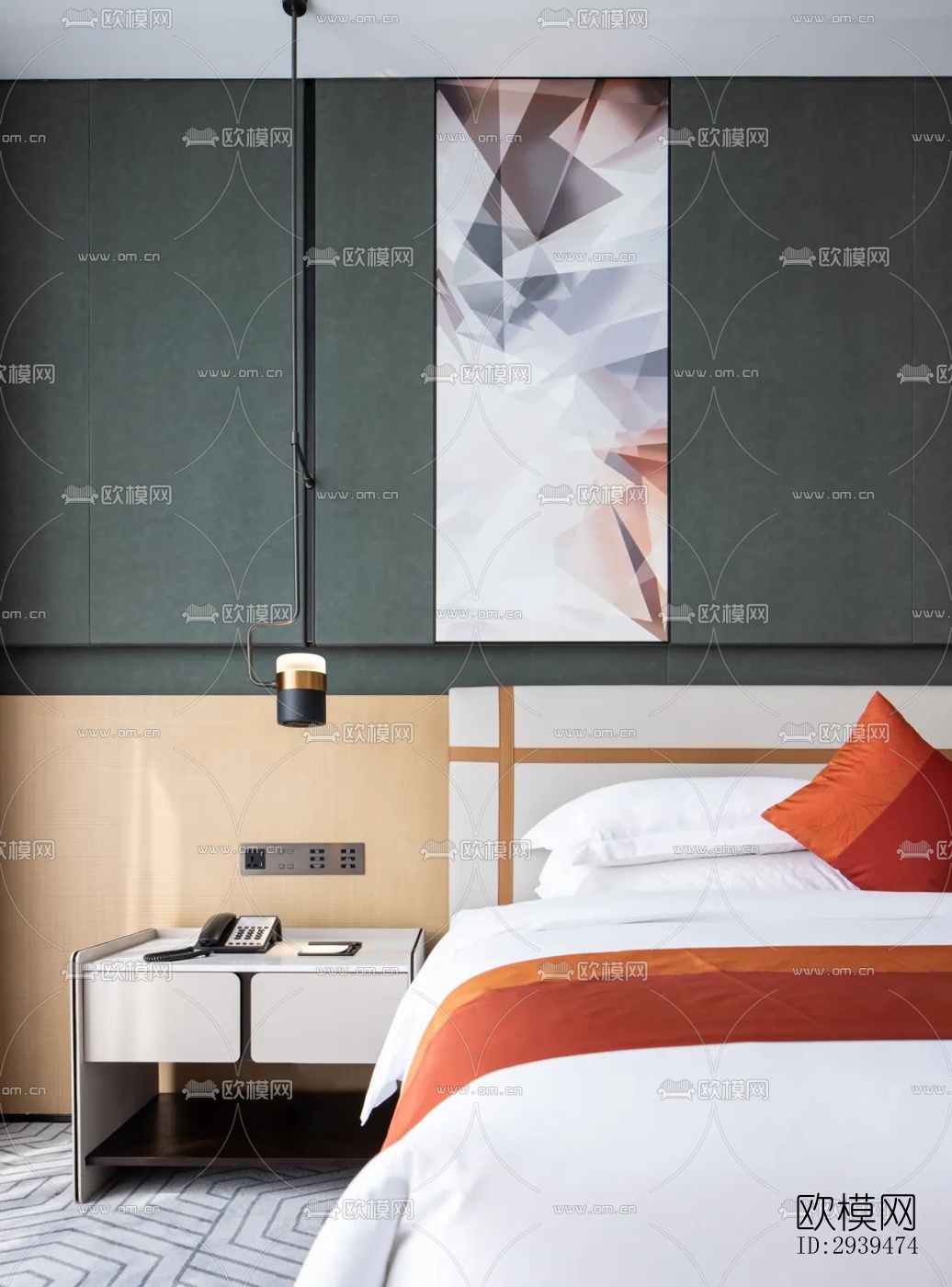 现代酒店民宿效果图下载（渲染图11）