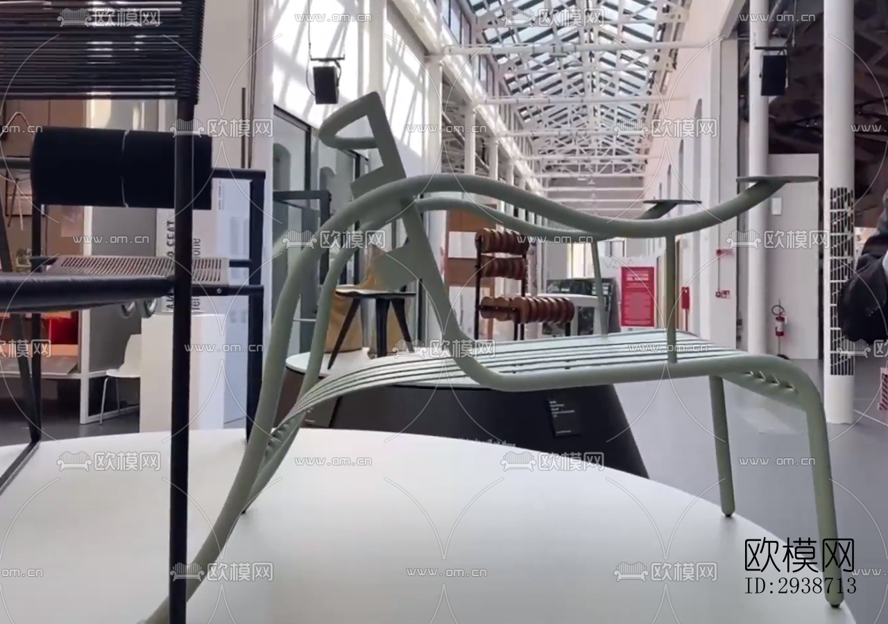 现代展览展厅效果图下载（渲染图3）