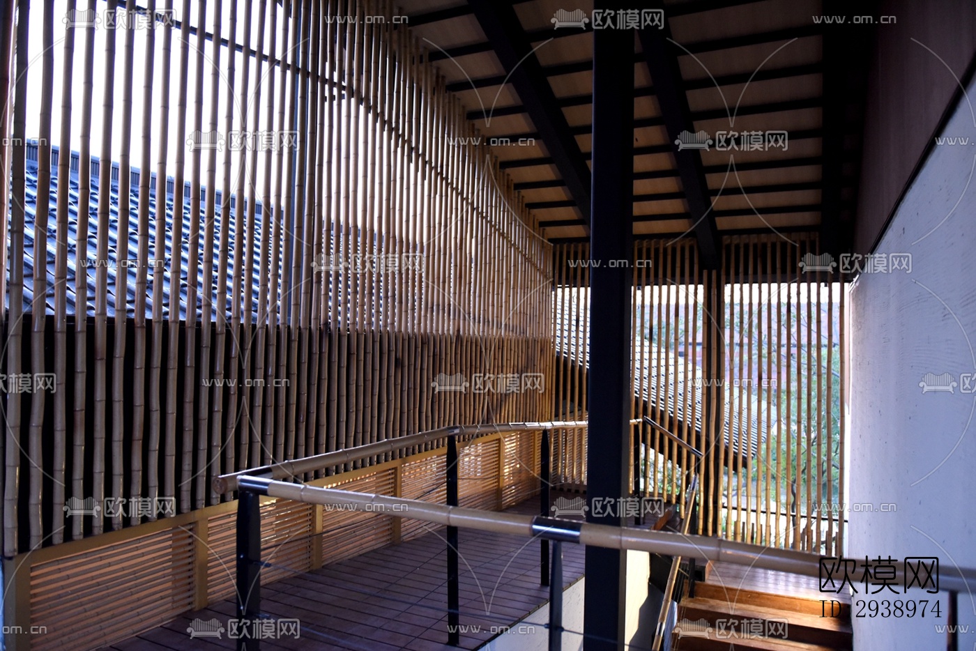 中式酒店民宿效果图下载（渲染图5）