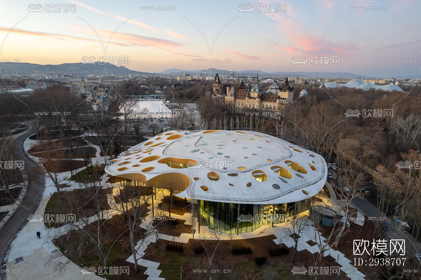 现代展览展厅效果图下载（渲染图16）