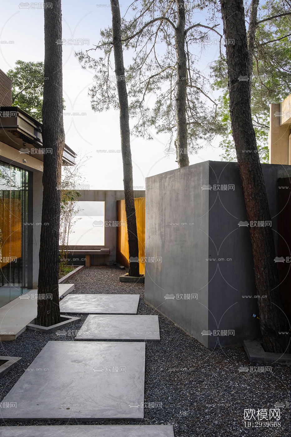 现代酒店民宿效果图下载（渲染图6）