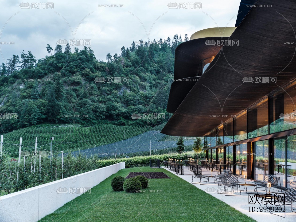 后现代酒店民宿效果图下载（渲染图3）