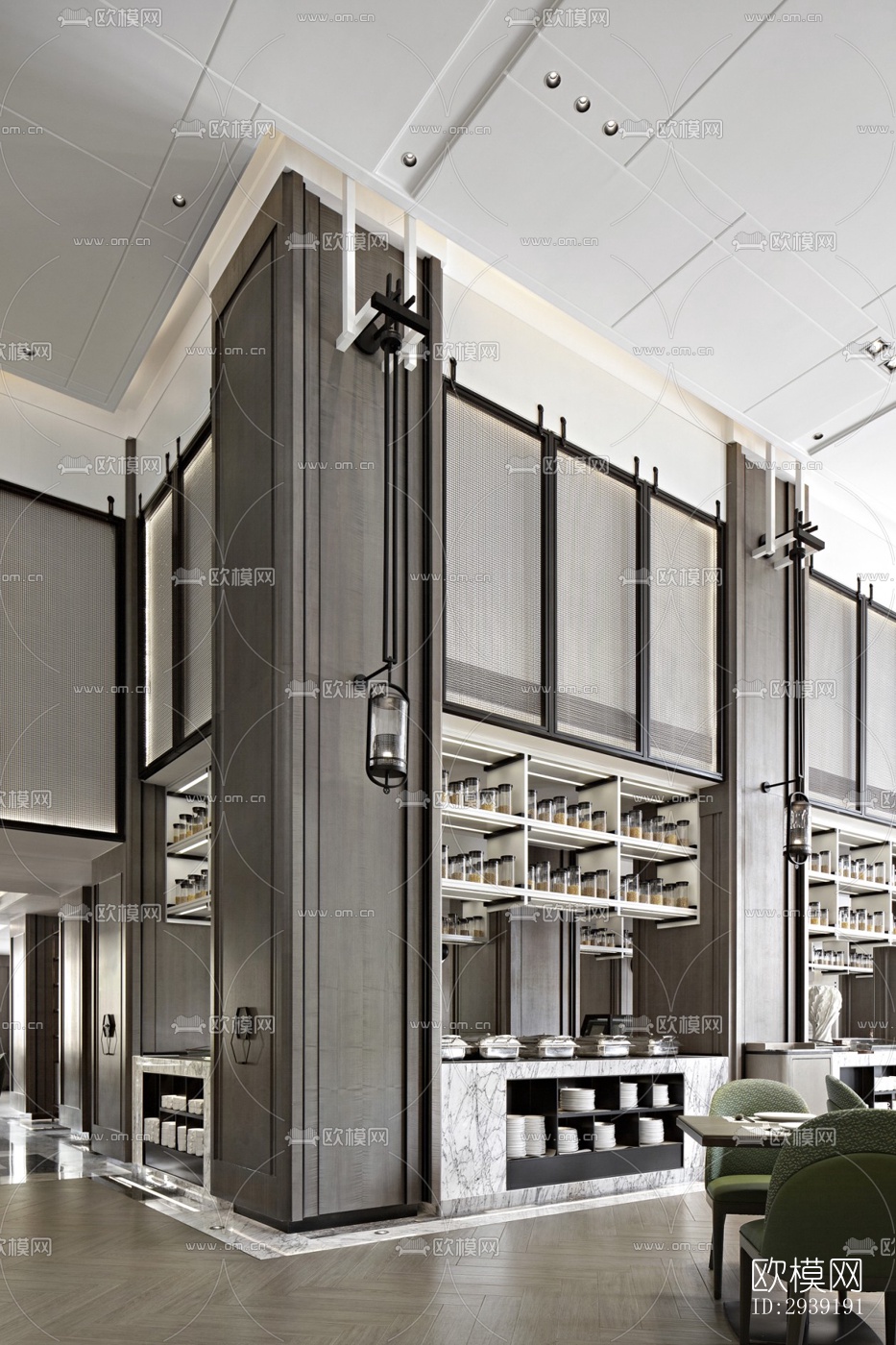 后现代酒店民宿效果图下载（渲染图1）