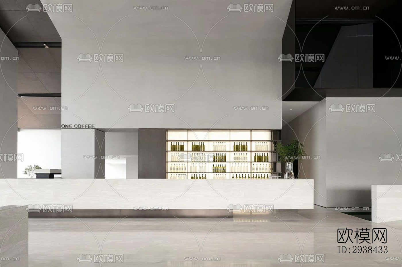 新中式售楼处效果图下载（渲染图3）