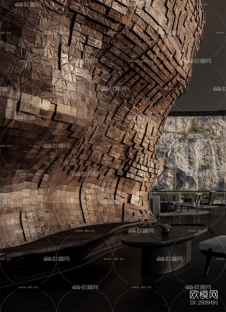 现代酒店民宿效果图下载（渲染图8）