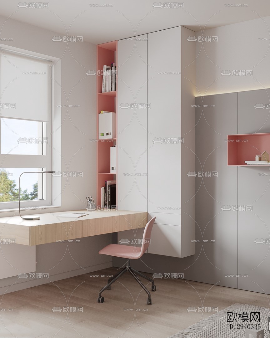 现代平层效果图下载（渲染图6）