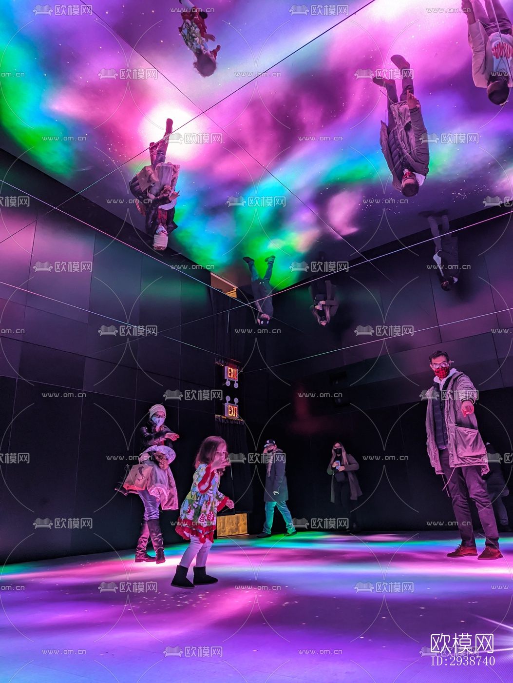 现代展览展厅效果图下载（渲染图2）