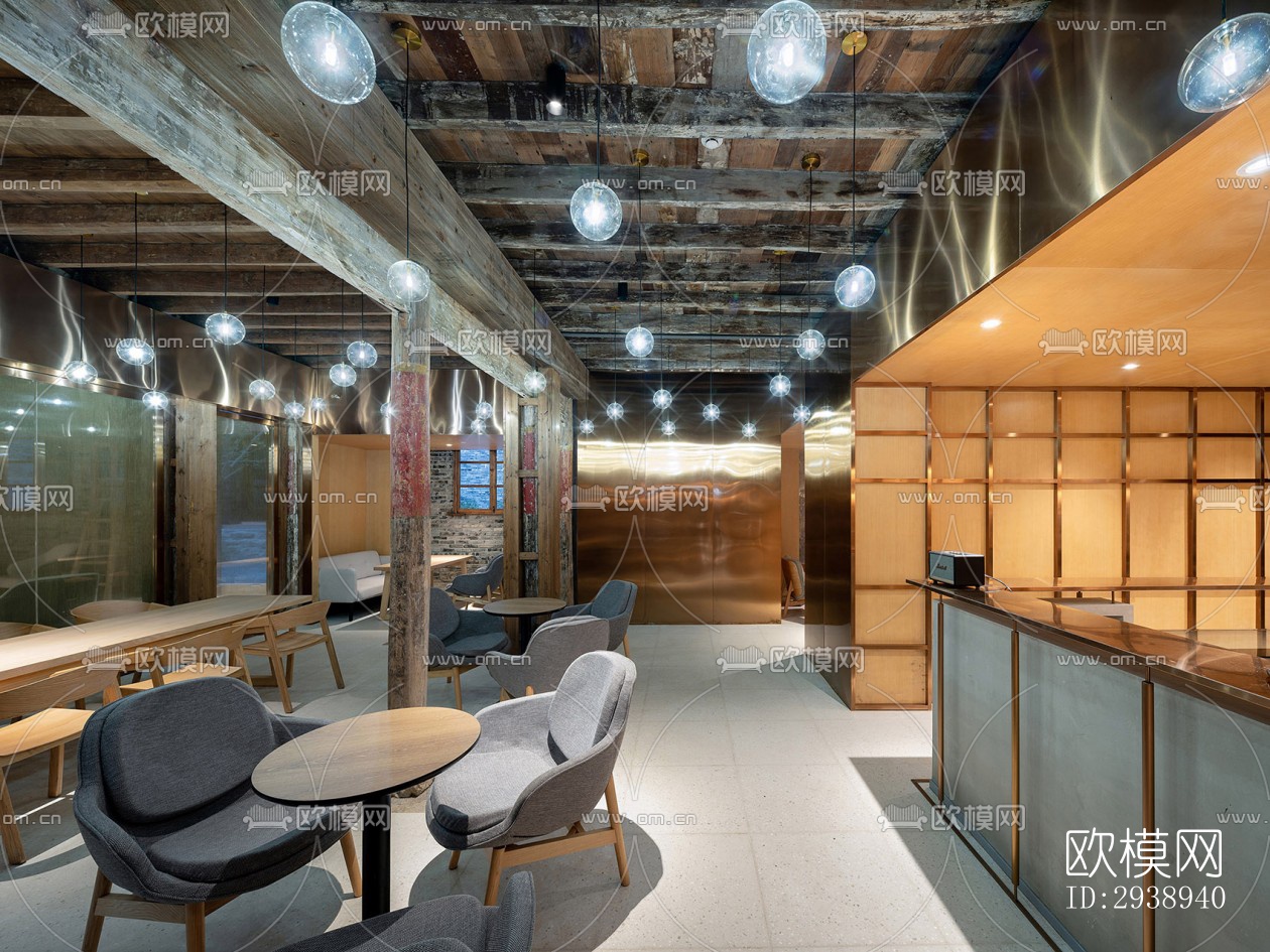 中式酒店民宿效果图下载（渲染图10）