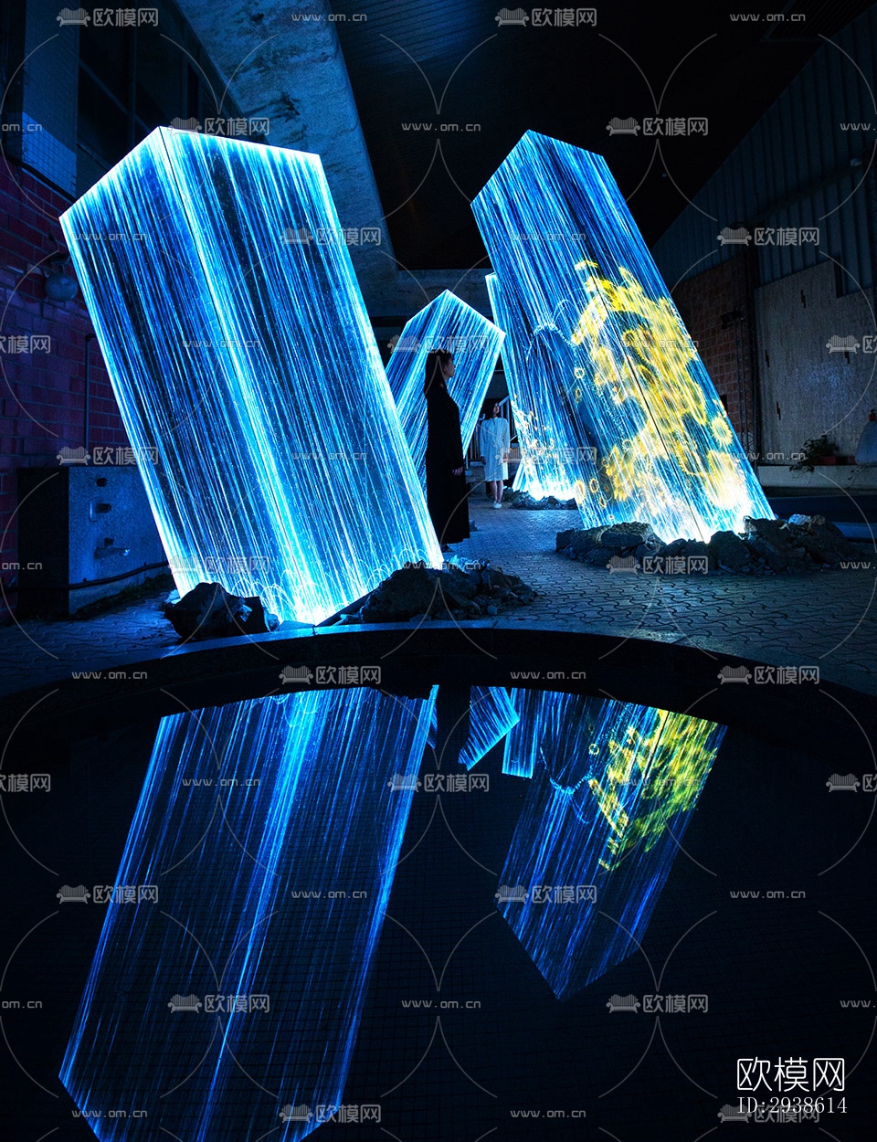 日式展览展厅效果图下载（渲染图19）