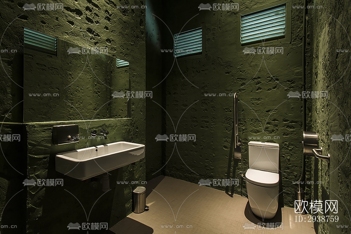 现代展览展厅效果图下载（渲染图1）