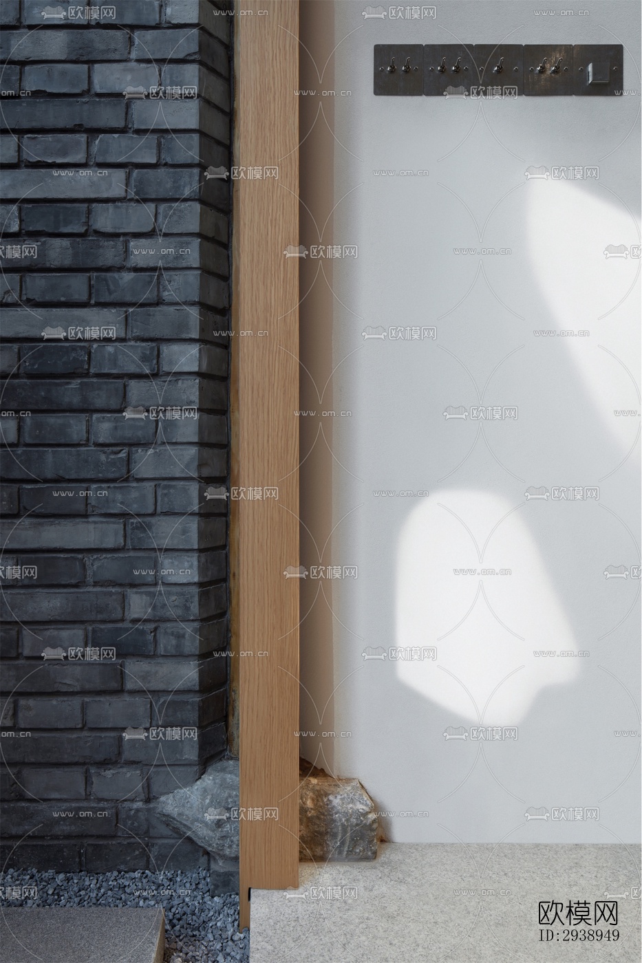 中式酒店民宿效果图下载（渲染图4）