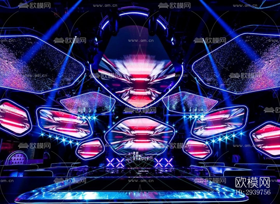 现代酒吧效果图下载（渲染图1）