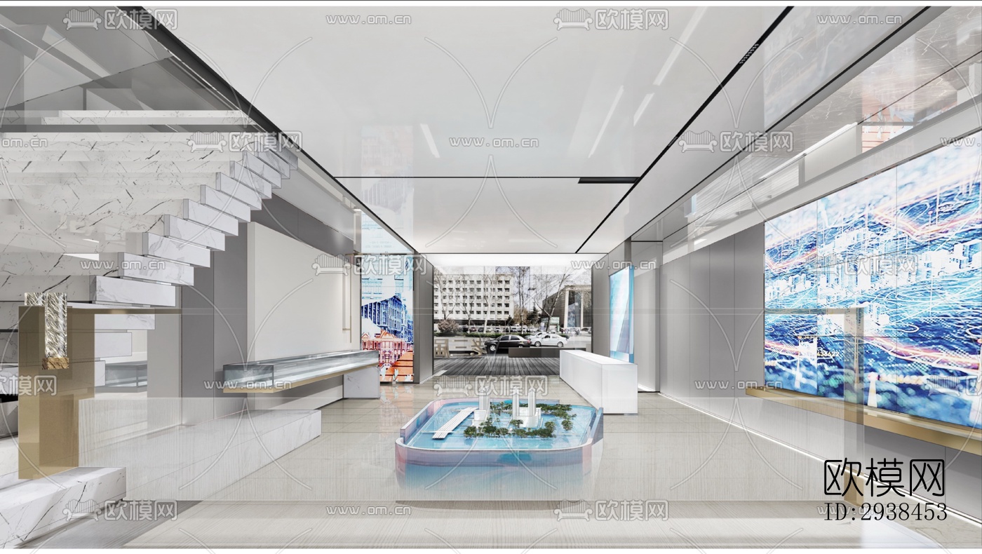 现代售楼处效果图下载（渲染图16）
