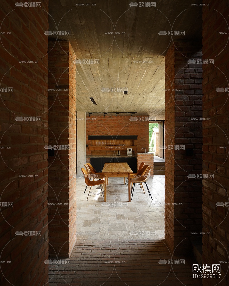 现代酒店民宿效果图下载（渲染图9）