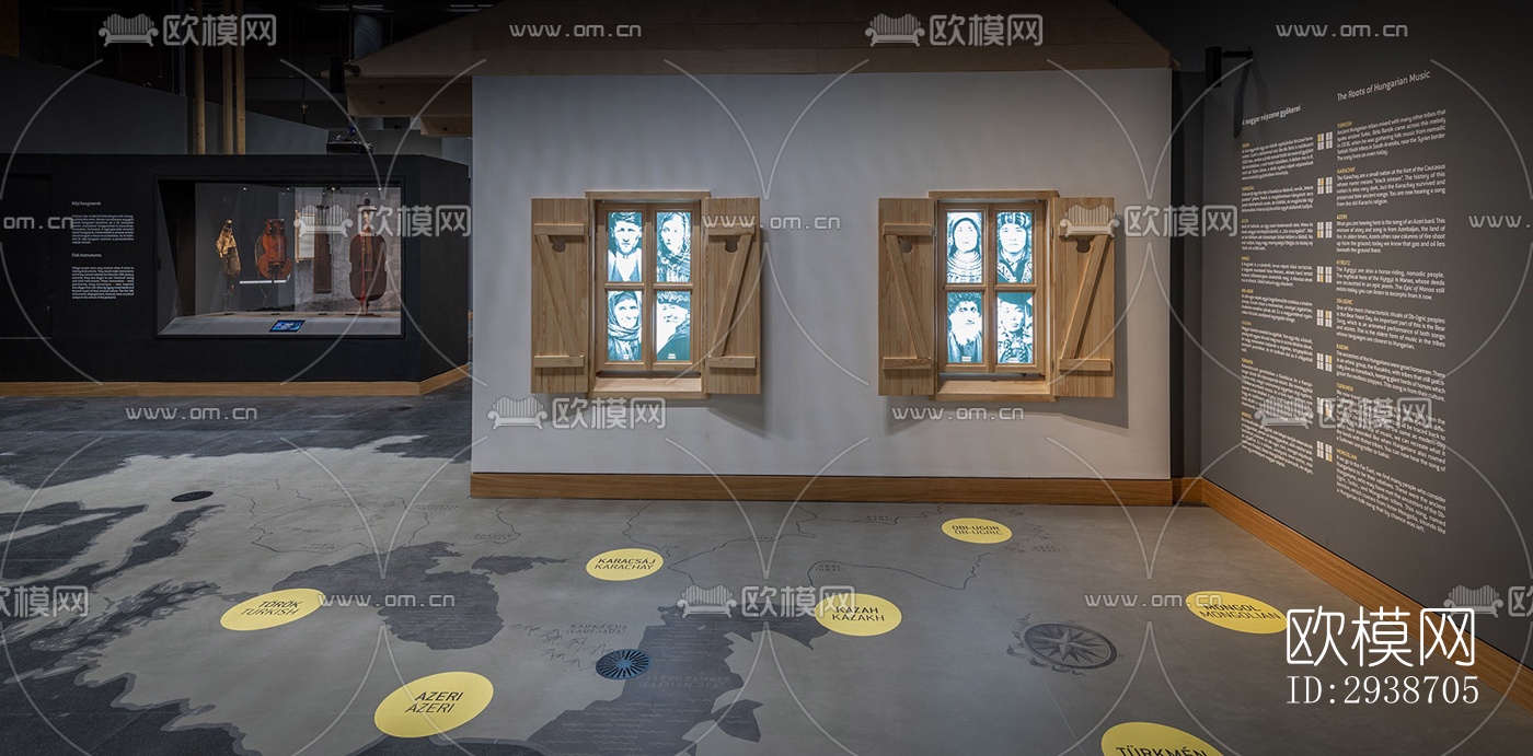 现代展览展厅效果图下载（渲染图3）