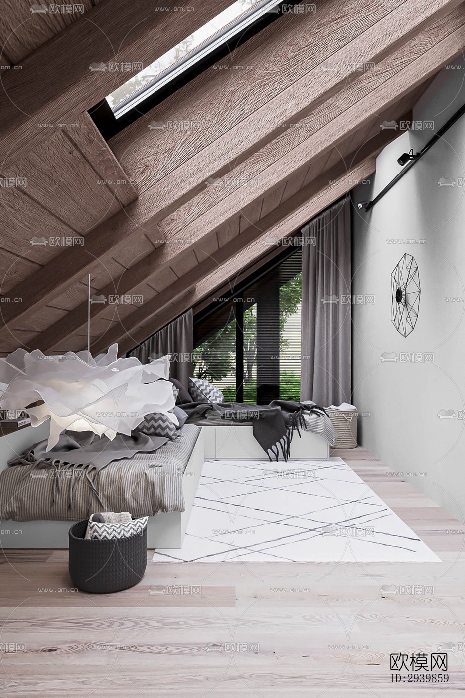 北欧别墅效果图下载（渲染图2）