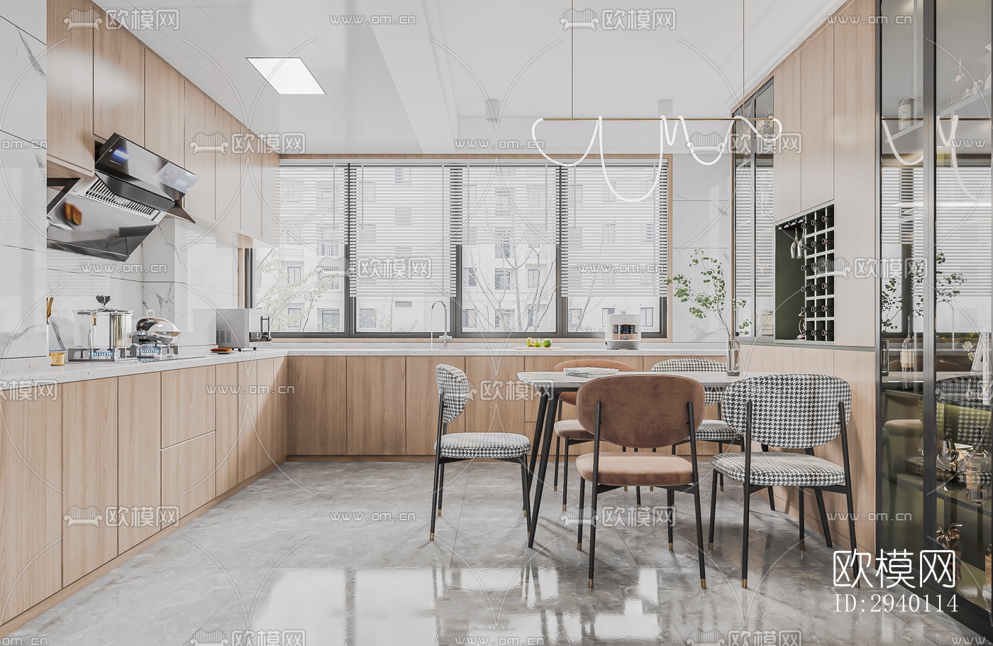 北欧平层效果图下载（渲染图2）