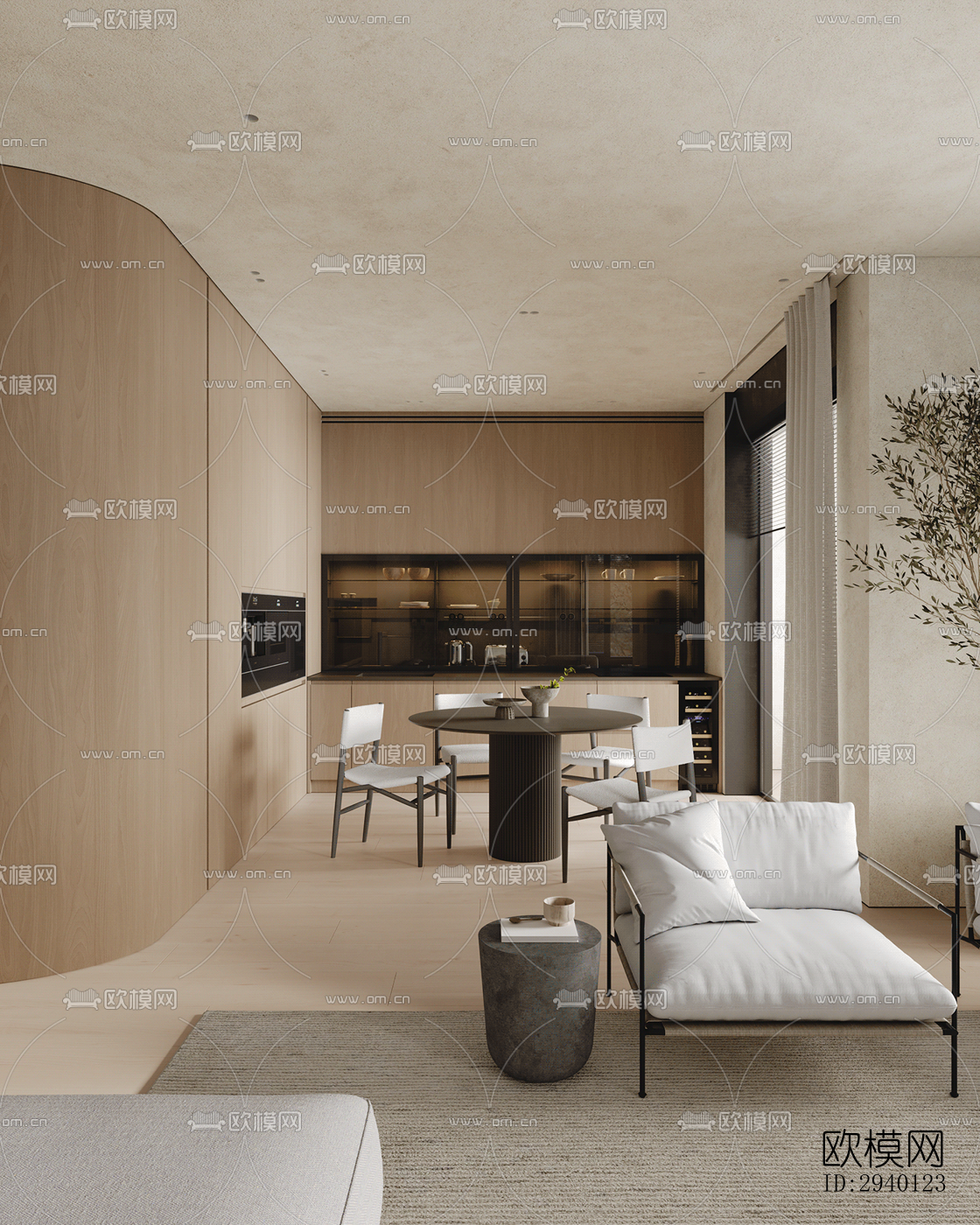 北欧平层效果图下载（渲染图20）