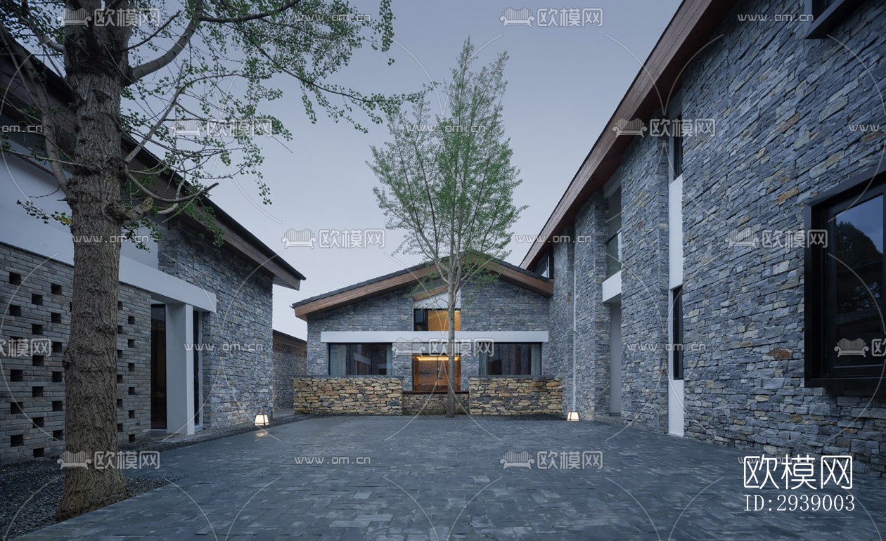 侘寂酒店民宿效果图下载（渲染图16）