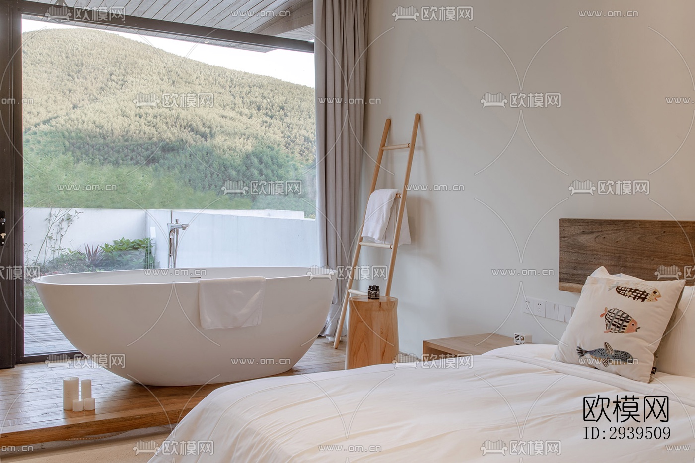 现代酒店民宿效果图下载（渲染图13）