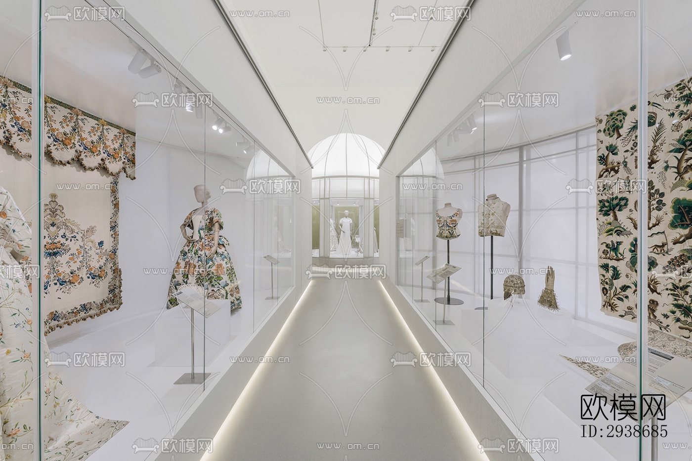 现代展览展厅效果图下载（渲染图14）