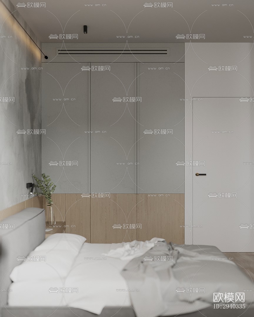 现代平层效果图下载（渲染图10）