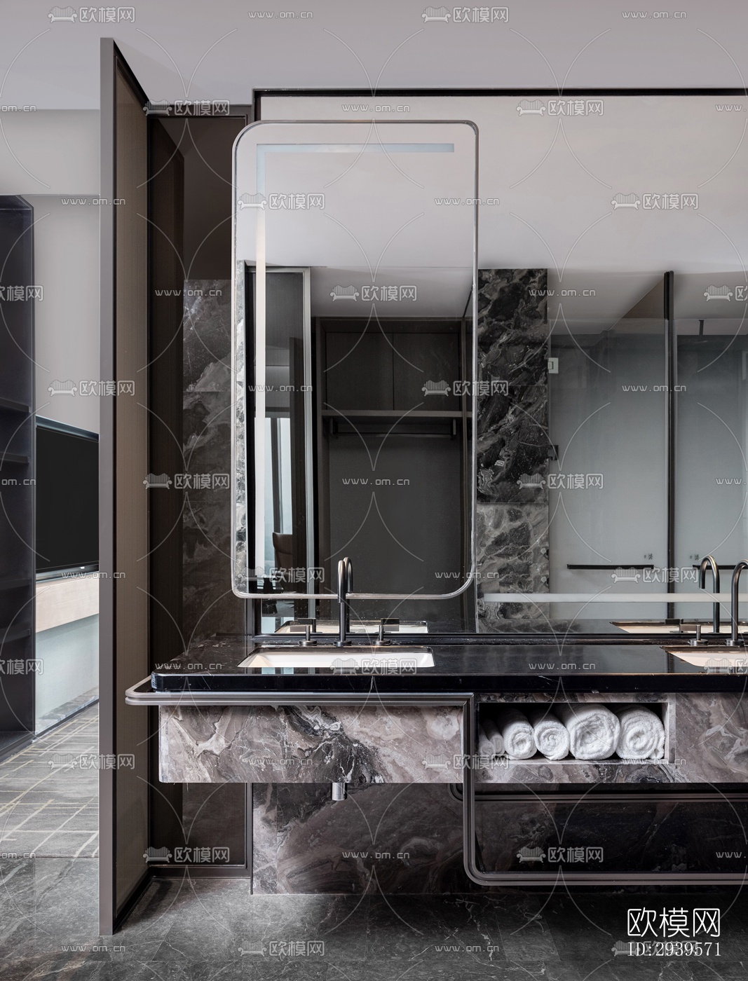 现代酒店民宿效果图下载（渲染图6）