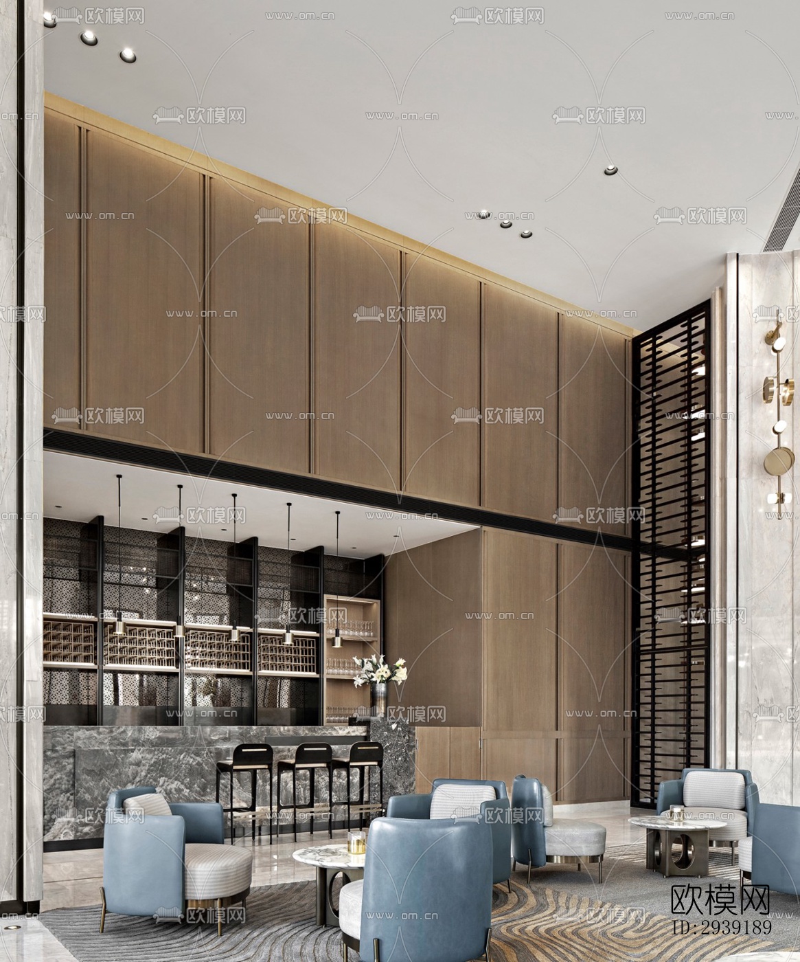 后现代酒店民宿效果图下载（渲染图8）