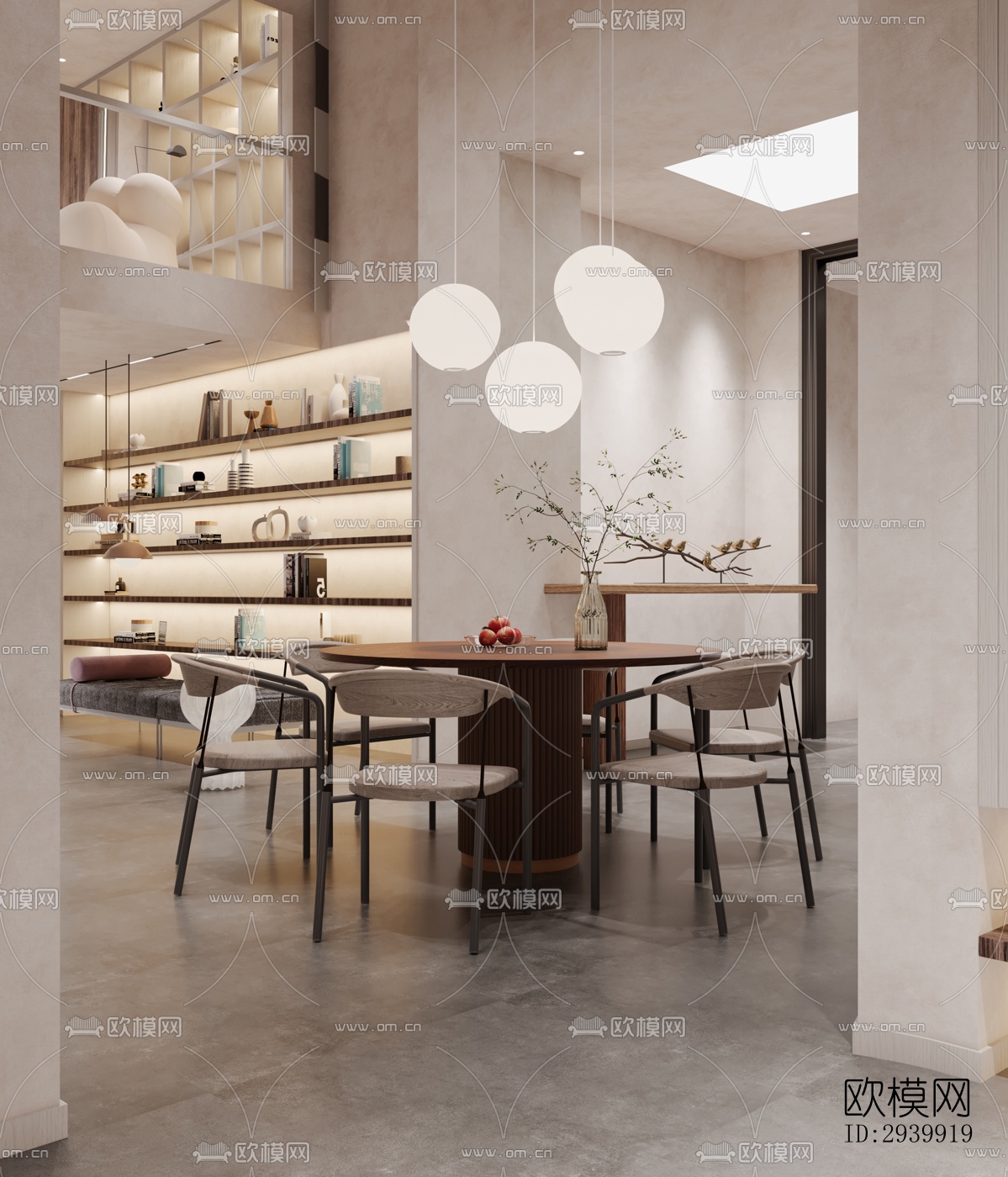 侘寂复式效果图下载（渲染图6）