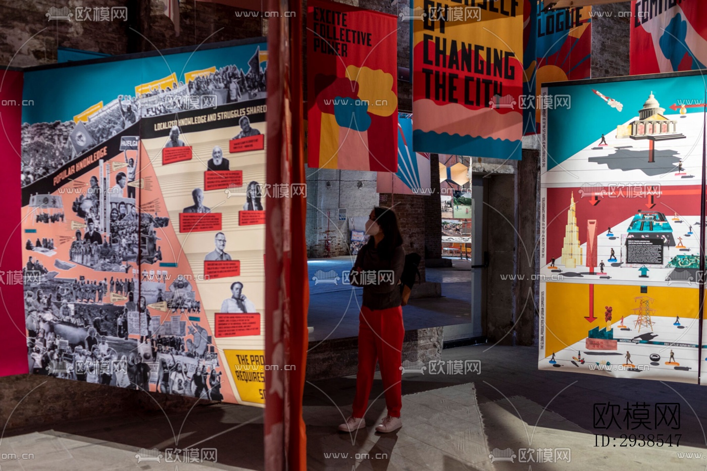 工业风展览展厅效果图下载（渲染图4）