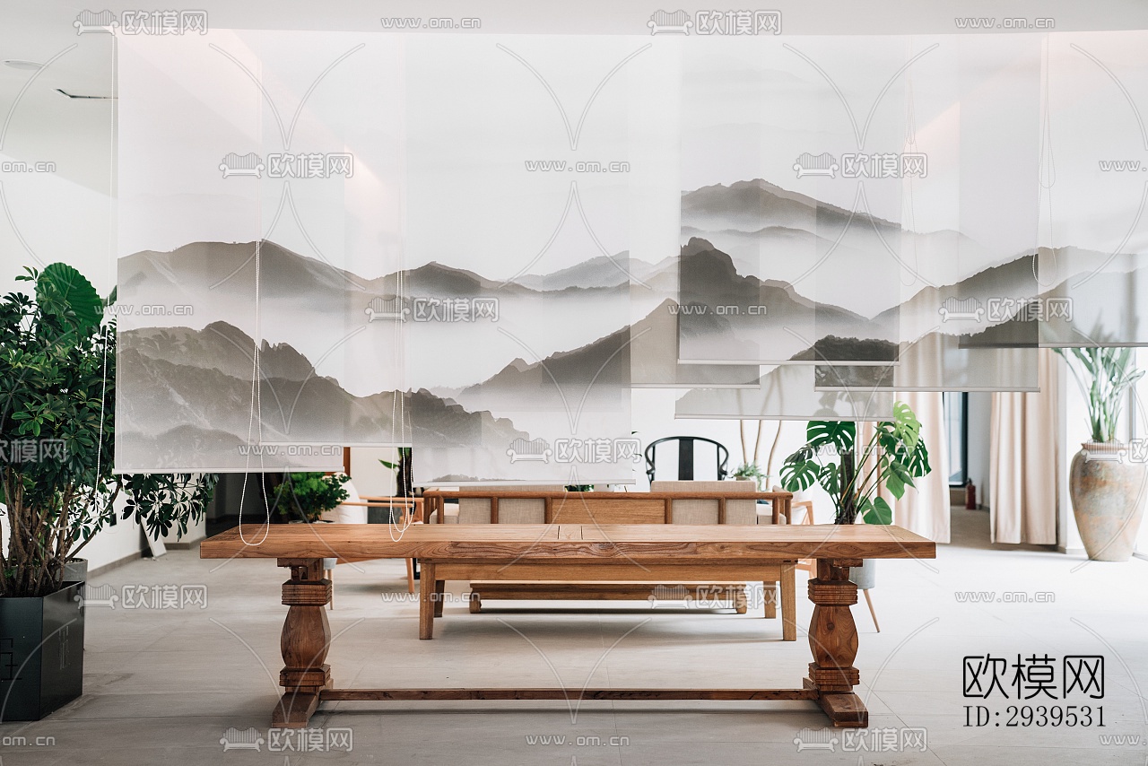 现代酒店民宿效果图下载（渲染图13）