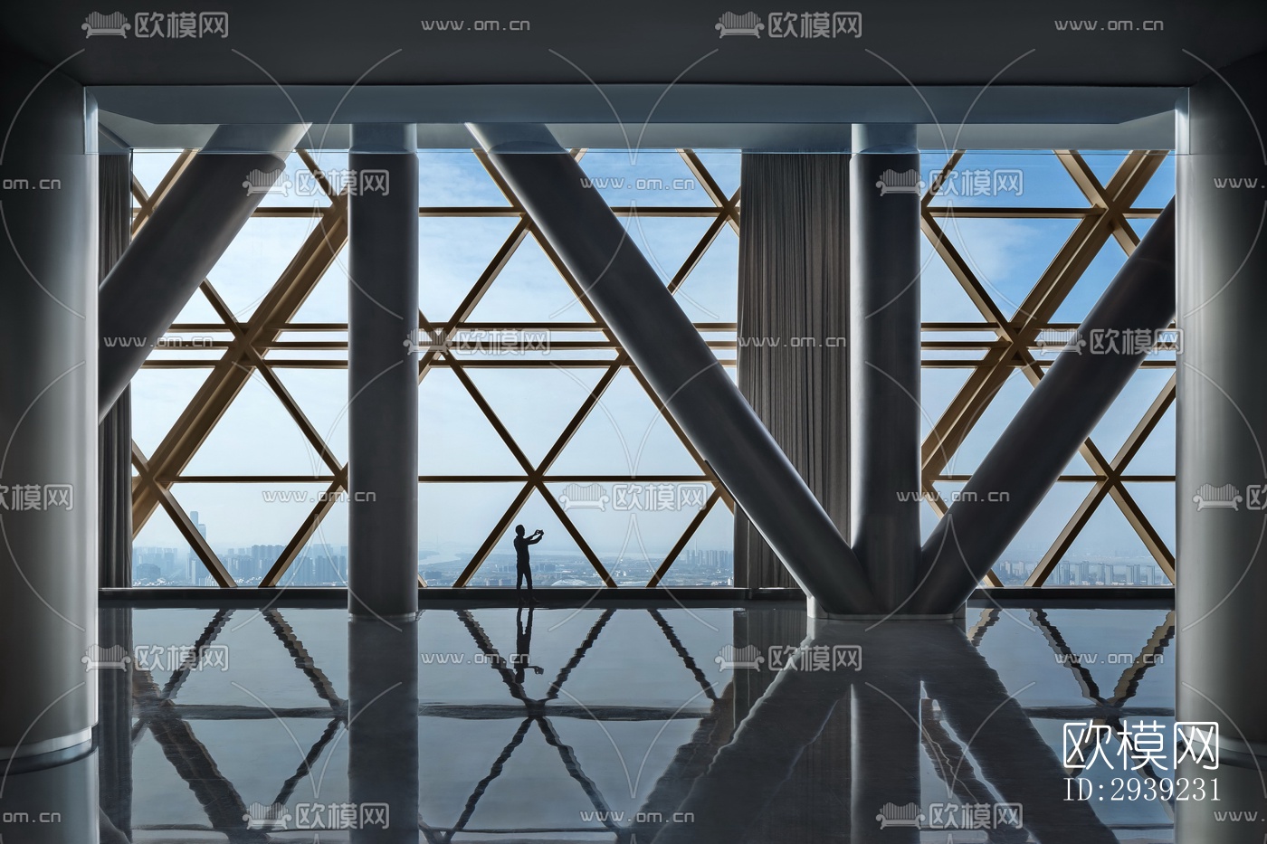 后现代酒店民宿效果图下载（渲染图1）