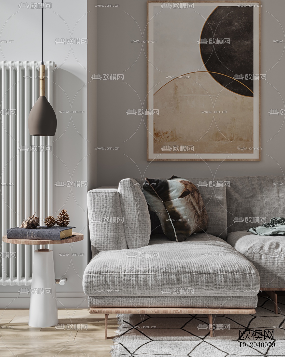 北欧平层效果图下载（渲染图5）